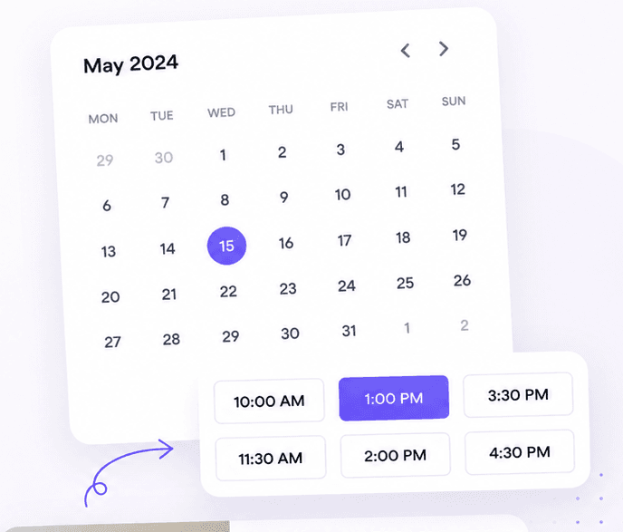 We schedule a call at a time that suits you